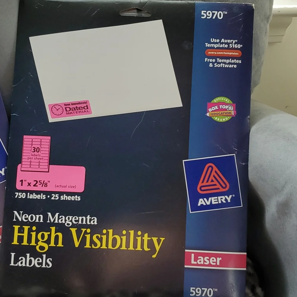 Avery high visibility labels